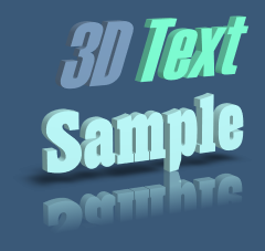 3D Text Commander: sample 8