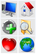 Stock icons: Aero Icons