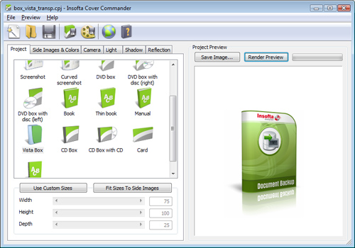 Click to view Insofta Cover Commander 3.1.3 screenshot