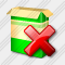 Icône Boxshot Open Delete