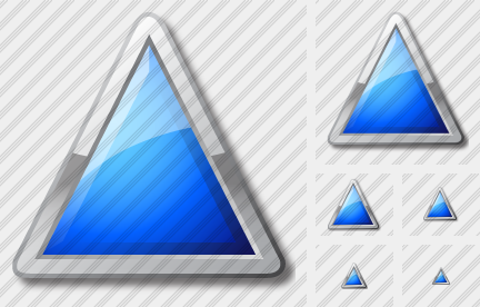 Icona Triangolo Blu