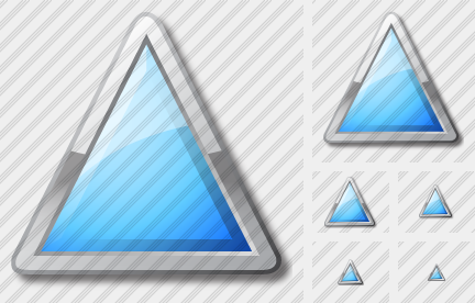Иконка Треугольник Голубая