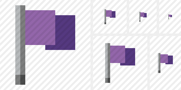 Иконка Фиолетовый флаг