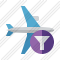 Icone Airplane Horizontal Filter