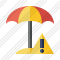 Icone Beach Umbrella Warning