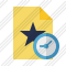Icone File Star Clock