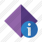 Icône Rhombus Purple Information