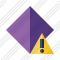 Icone Rhombus Purple Warning