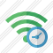 Icone Wi Fi Green Clock