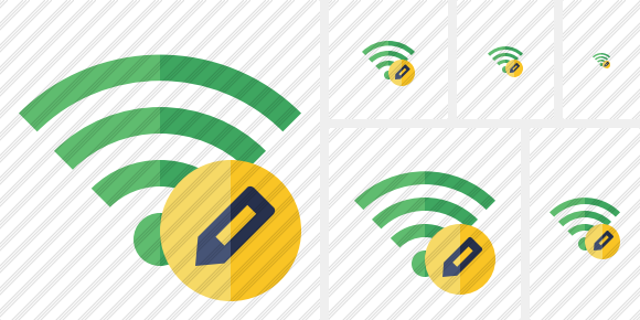 Иконка Wi-Fi Зелёная Редактировать