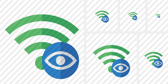 Иконка Wi-Fi Зелёная Просмотр