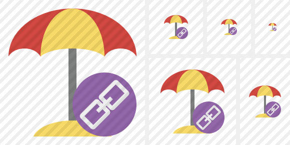 Beach Umbrella Link Symbol