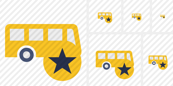 Иконка Автобус Звезда