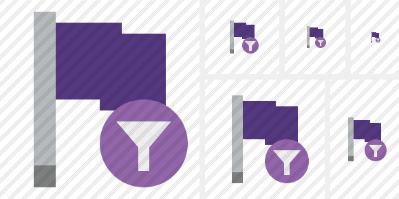 Иконка Фиолетовый флаг Фильтр
