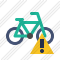 Иконка Велосипед Внимание