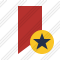 Icone Bookmark Red Star