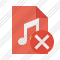 Icone File Music Cancel