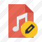 Icône File Music Edit