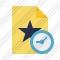 Icone File Star Clock