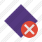Icône Rhombus Purple Cancel