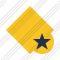 Icone Rhombus Yellow Star