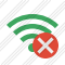 Icone Wi Fi Green Cancel