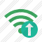 Icone Wi Fi Green Upload
