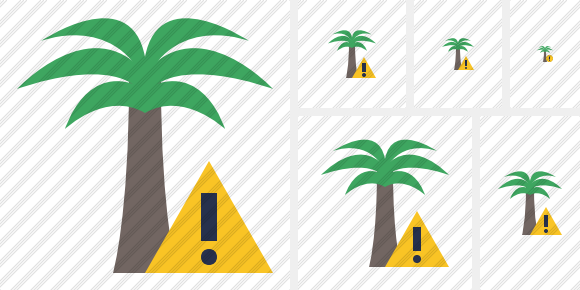 Palmtree Warning Symbol