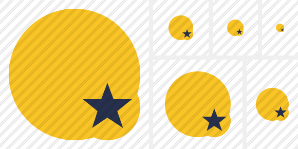 Point Yellow Star Symbol