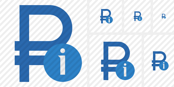 Ruble Information Symbol