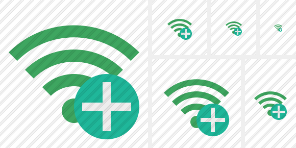Иконка Wi-Fi Зелёная Добавить