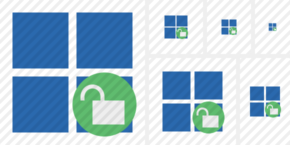 Windows Unlock Symbol