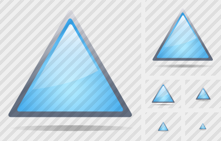 Иконка Треугольник Синяя