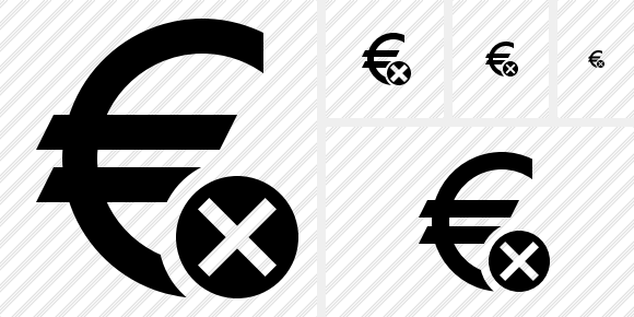 Icono Euro Cancel