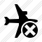 Icone Airplane Horizontal Cancel
