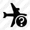 Icône Airplane Horizontal Help