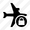 Icône Airplane Horizontal Lock
