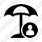 Иконка Пляжный зонт Пользователь