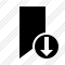 Icône Bookmark Download