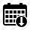 Icône Calendar Download