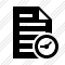 Icône Document Clock