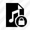 Icône File Music Lock