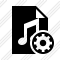 Icône File Music Settings