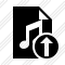 Icône File Music Upload