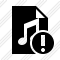 Icône File Music Warning