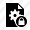 Icône File Settings Lock