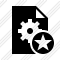 Icone File Settings Star
