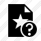 Icone File Star Help