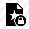 Icone File Star Lock