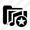 Icône Folder Music Star